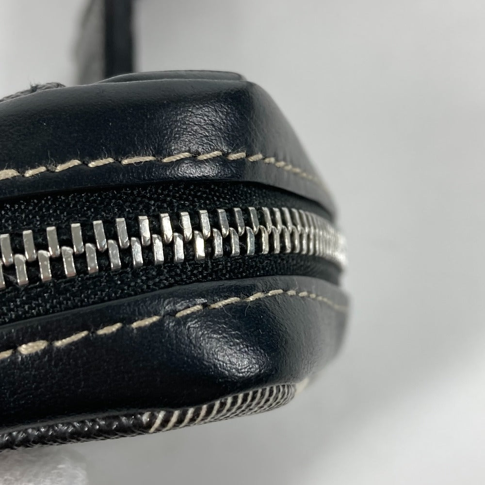 BURBERRY 小銭入れ 財布 チェック ストラップ付 ポーチ コインケース レザー/PVC レディース ブラック - brandshop-reference