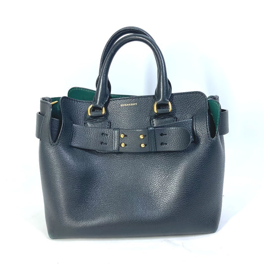 BURBERRY 4076733 Handbag, Shoulder Bag, Logo Belt Bag, 2-Way Shoulder Bag, Leather, Women's, Black