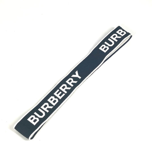 BURBERRY ロゴ ヘッドバンド アクセサリー ヘアバンド ナイロン レディース ブラック - brandshop-reference