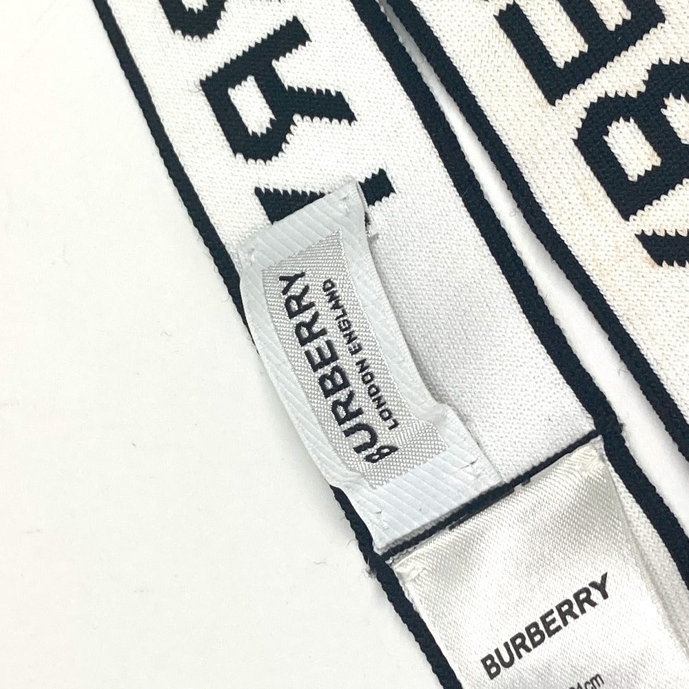 BURBERRY Logo Headband Accessory Nylon Hairband Women's Black