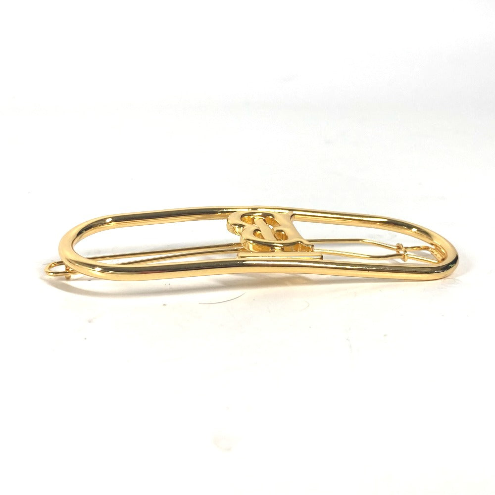 BURBERRY TB ロゴ ヘアアクセサリー ヘアピン バレッタ メタル レディース ゴールド - brandshop-reference