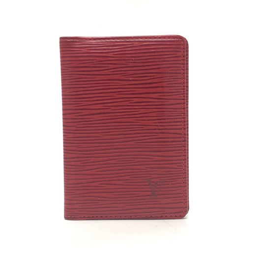 LOUIS VUITTON M6358E Organizer de Poche Business Card Holder, Pass Case, Card Case, Epi Leather, Women's, Red
