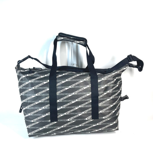 BALENCIAGA 532810 ロゴ 総柄 ショルダーバッグ カバン 肩掛け トラベルバッグ 旅行バッグ ボストンバッグ レザー ユニセックス - brandshop-reference