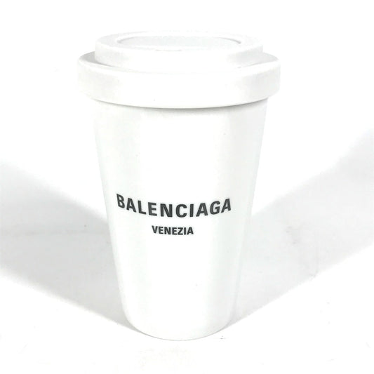 BALENCIAGA 666275 コップ カップ 蓋付き 食器 インテリア ロゴ VENEZIA ベネチア タンブラー 陶器 レディース - brandshop-reference