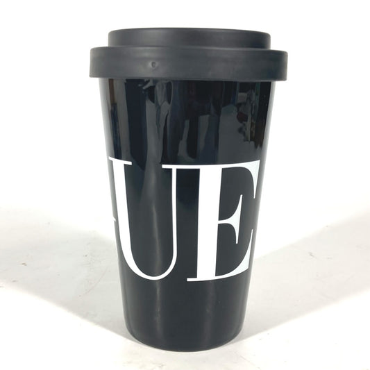 BALENCIAGA コップ カップ 蓋付き 食器 インテリア VOGUE ロゴ タンブラー 陶器 ユニセックス ブラック - brandshop-reference