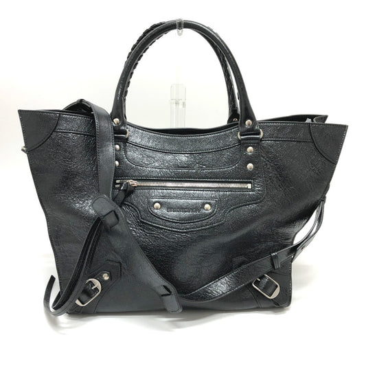 BALENCIAGA 702499 ネオクラシック ミディアム 2WAY 肩掛け 斜め掛け トートバッグ レザー メンズ - brandshop-reference