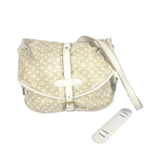 LOUIS VUITTON M95314 モノグラム ミニラン ソミュール30 斜め掛け カバン フラップ ショルダーバッグ モノグラムミニランキャンバス レディース デュンヌ ベージュ
