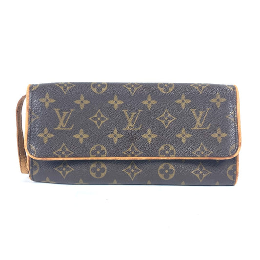 LOUIS VUITTON M51852 モノグラム ポシェットツインGM 斜め掛け ポシェット カバン 2WAYバッグ クラッチバッグ ショルダーバッグ モノグラムキャンバス レディース ブラウン - brandshop-reference