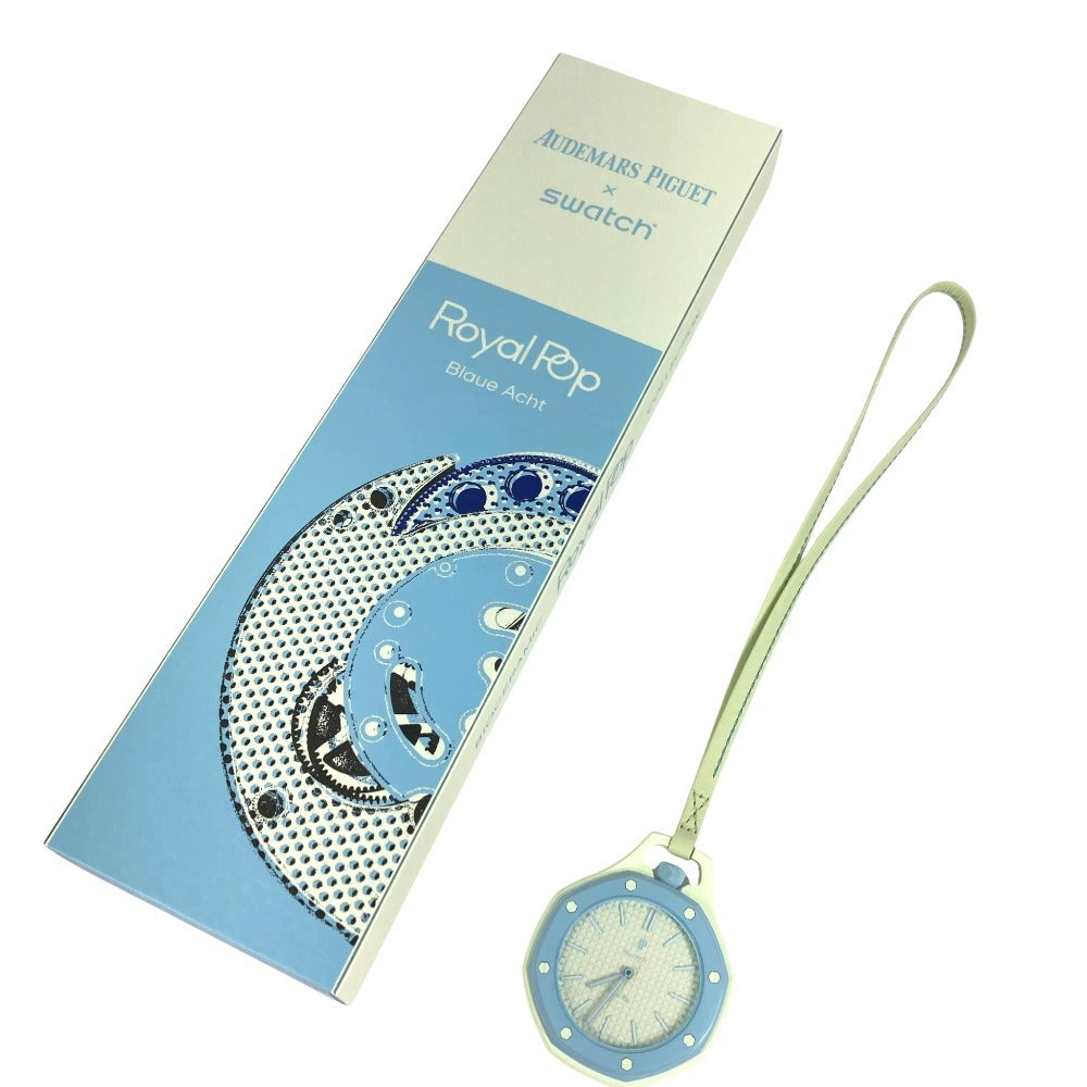 Swatch SSX03L101N Audemars Piguet Swatch x Audemars Piguet Royal Pop Otto Rosso Hand Winding Pocket watch ceramic / Leather Light green Green Used