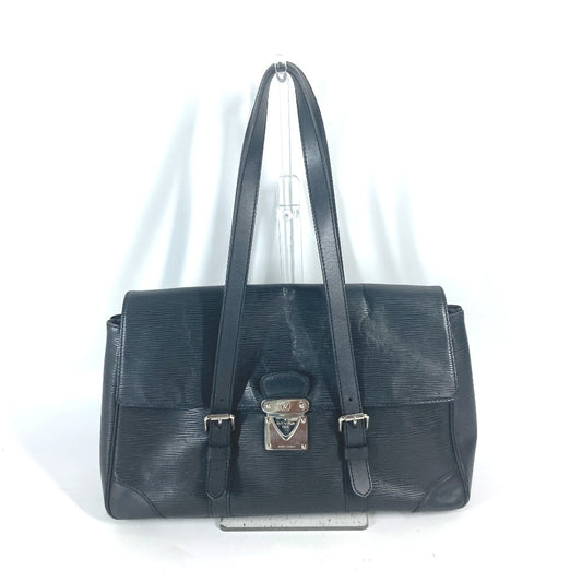 LOUIS VUITTON M58862 Epi Leather Segur MM Shoulder Tote Bag with Flap, Women's, Noir Black