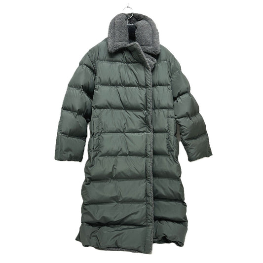 MAX MARA 149603266 Women's FRISIA Teddy Long Coat with QR Code, Fur and Down, Polyester, Dark Gray