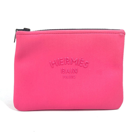 HERMES Neoban PM Clutch Bag, Makeup Pouch, Multi-Pouch, Polyamide, Women's, Pink