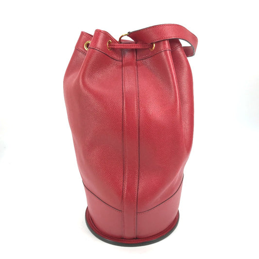 HERMES shoulder bag, standee vintage bucket shoulder bag, Couchvel, women's, Rouge vif, red