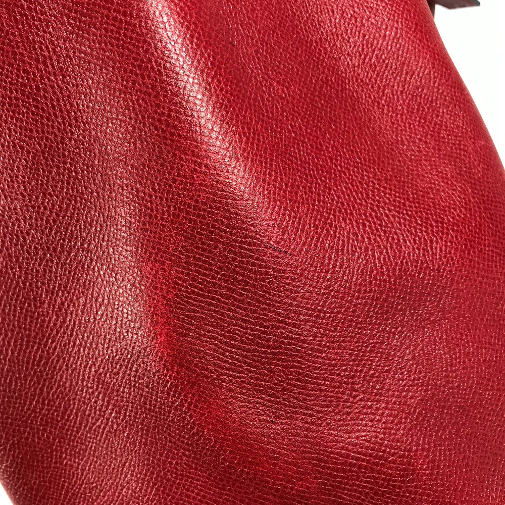 HERMES shoulder bag, standee vintage bucket shoulder bag, Couchvel, women's, Rouge vif, red
