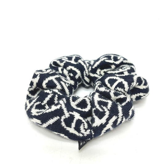 HERMES Claudia Chaine d'Ancre Hair Accessory Scrunchie Cashmere Women's Black