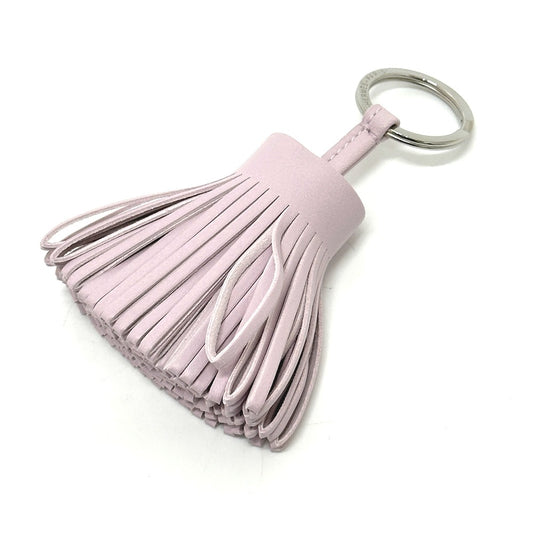 HERMES Carmen Bag Charm Leather Women's Mauve Pale Pink