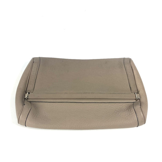 HERMES エクイ ポーチ フラップ カバン セカンドバッグ クラッチバッグ レザー ユニセックス グレージュ系 - brandshop-reference