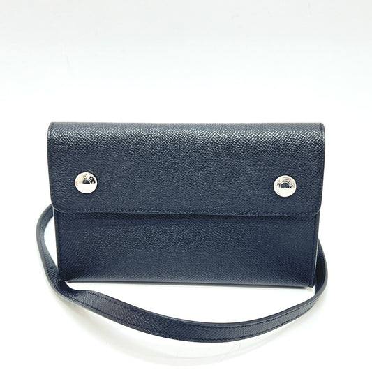 HERMES Nap To Go Shoulder Bag, Crossbody Bag, Epsom Leather, Women's, Black