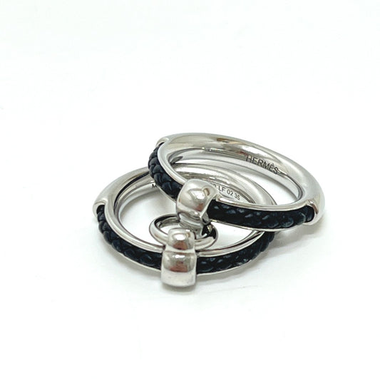 HERMES Fribustier Flibustier Double ring accessory Ring Metal Silver Used