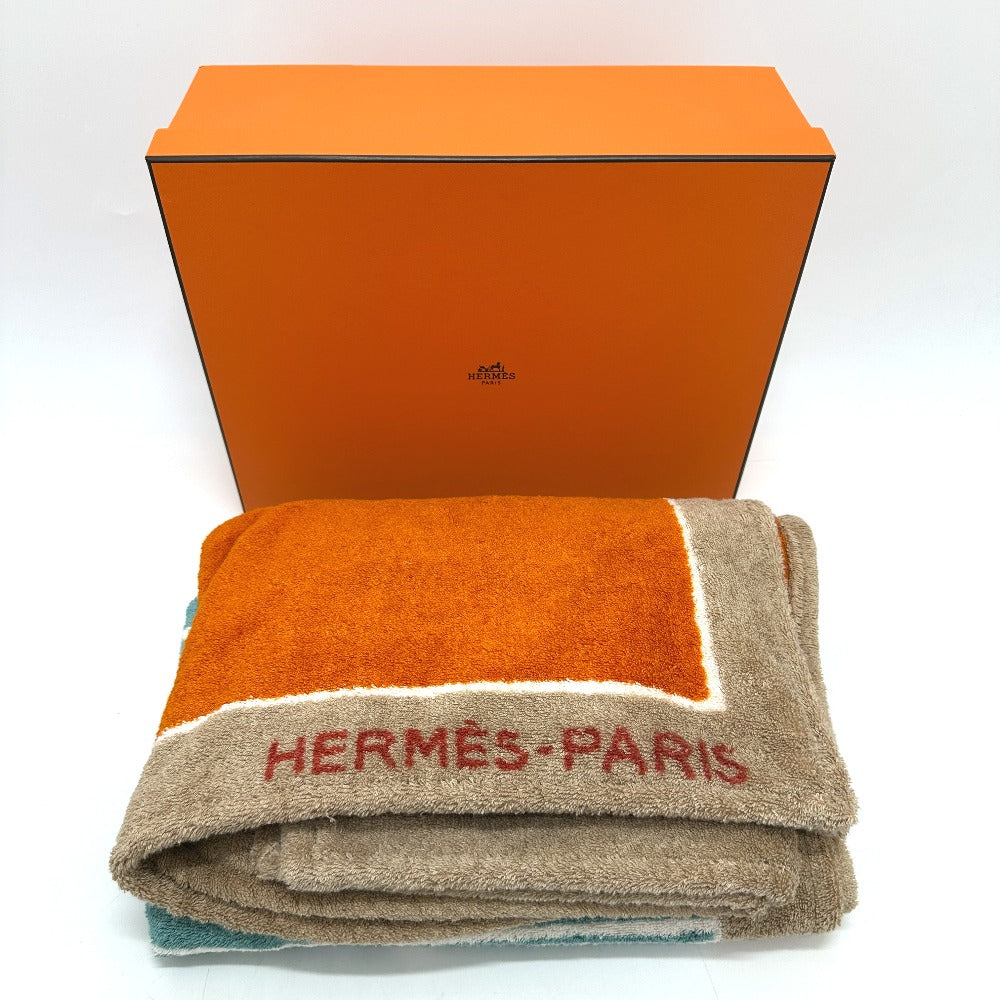 HERMES Tropique Large Towel Cotton Women's Multicolor
