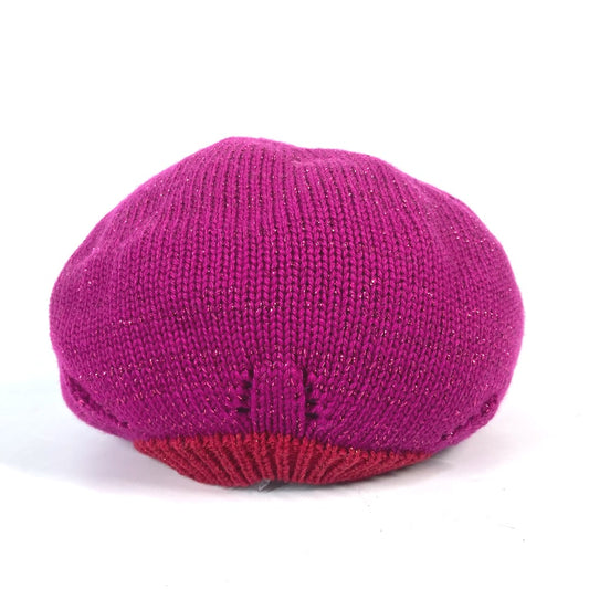 MIUMIU ラメ バイカラー 帽子 ニット帽 ベレー帽 ポリエステル レディース - brandshop-reference
