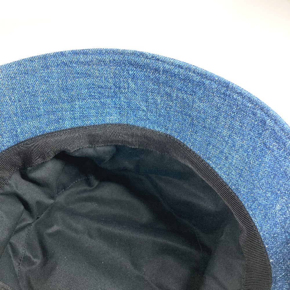 MIUMIU ロゴ デニムハット ハット帽 帽子 バケットハット ボブハット ハット コットン レディース ブルー - brandshop-reference