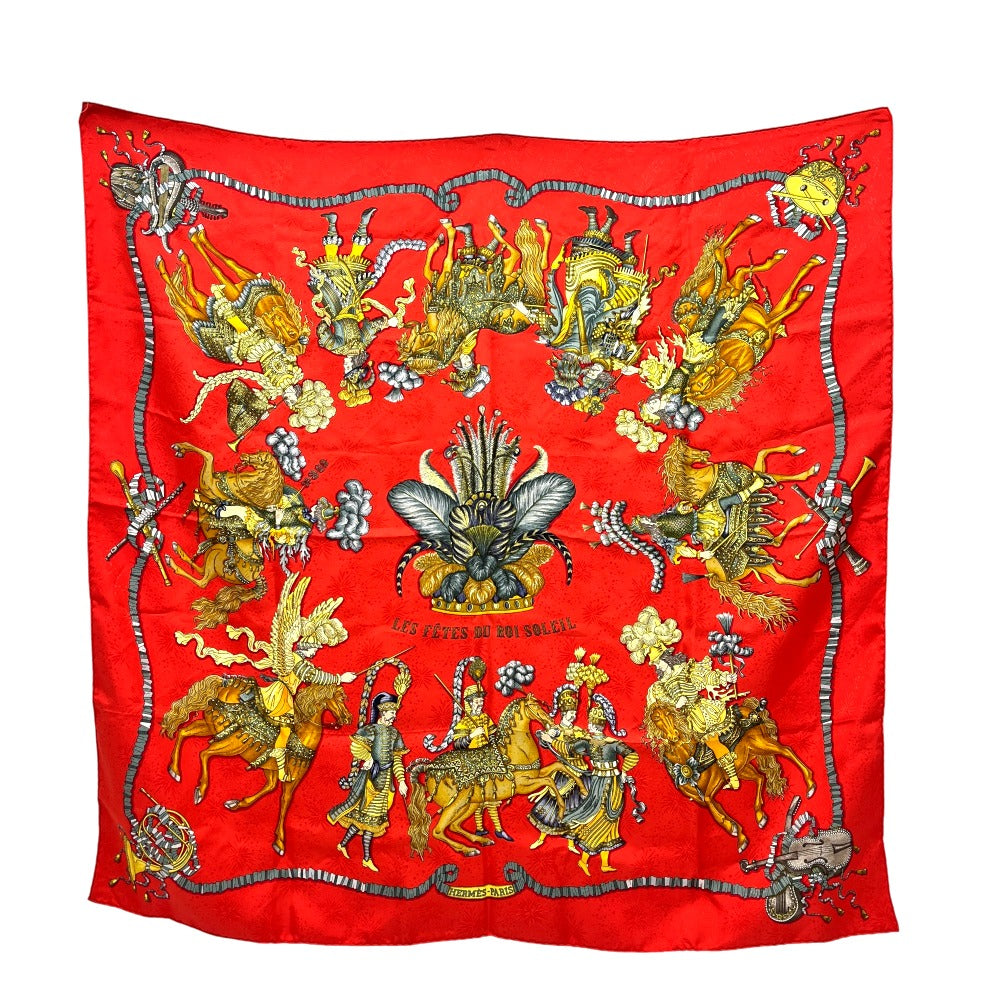 hermes カレ90 太陽王の祝典 HERMES LES FETES DU ROI SOLEIL 太陽王の祝典 カレ90 カレ 90