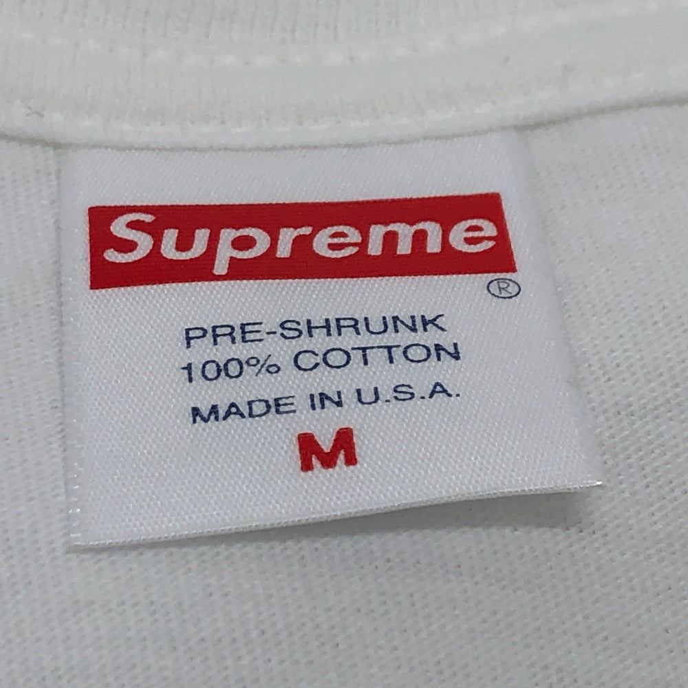 Supreme Box Logo T-Shirt Apparel SUPREME x Swarovski 2019SS Men's Short Sleeve Cotton T-Shirt White x Red