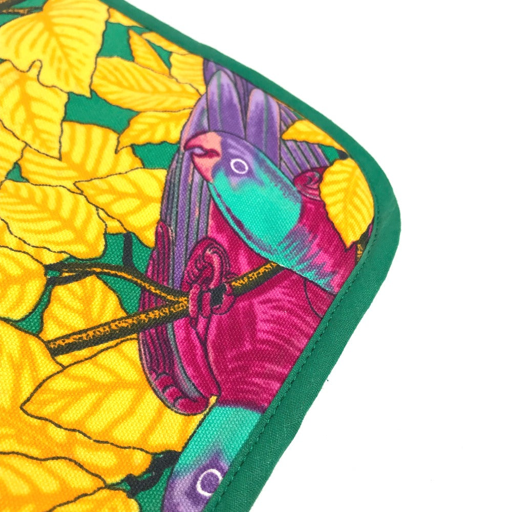 HERMES ヴィンテージ 鳥柄 バード ハンドタオル インテリア タオル コットン レディース - brandshop-reference