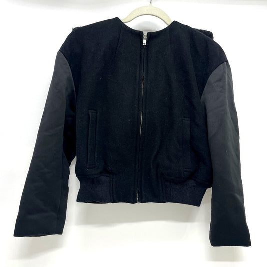 GVGV Women's Wool Hooded Jacket in Black