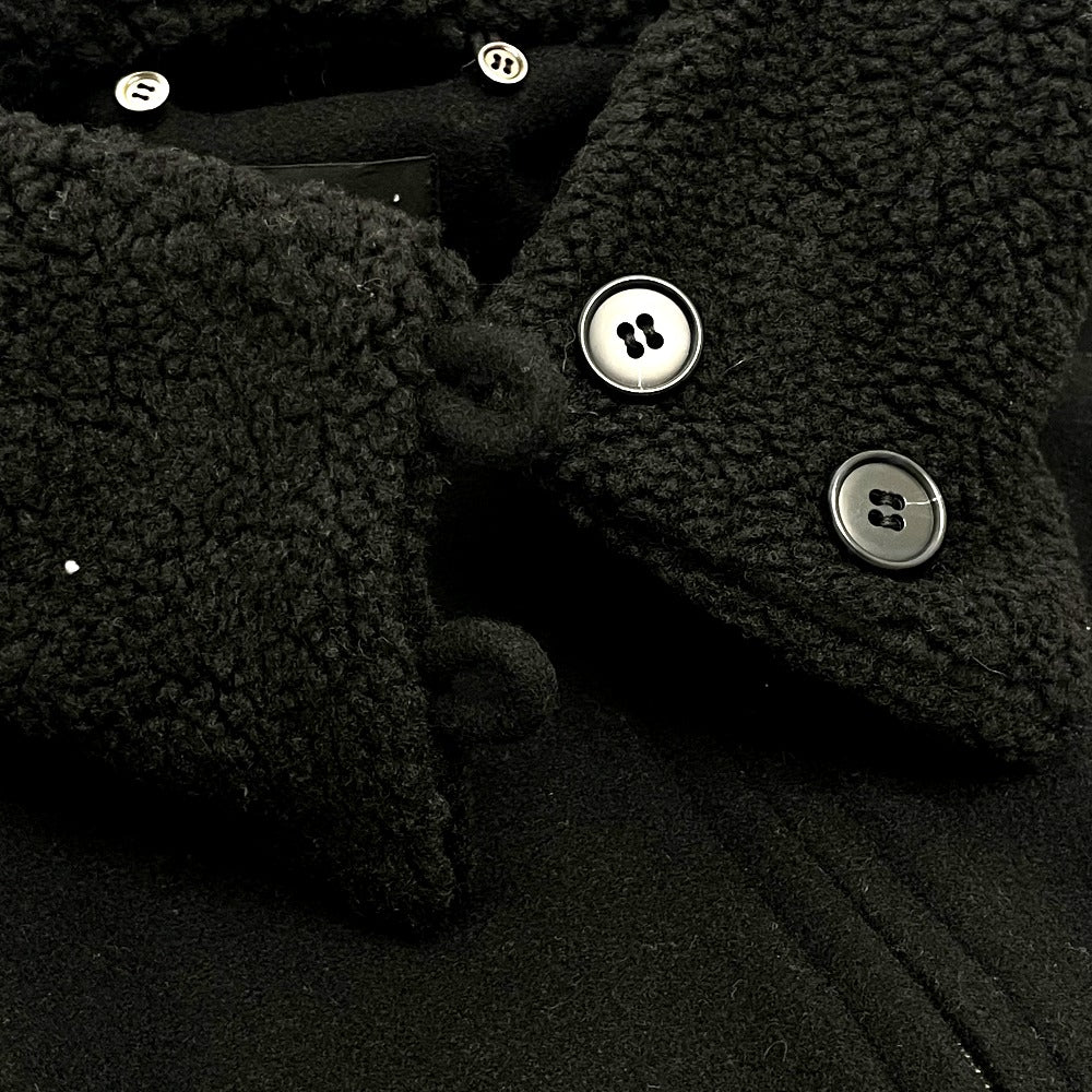 GVGV Women's Wool Hooded Jacket in Black