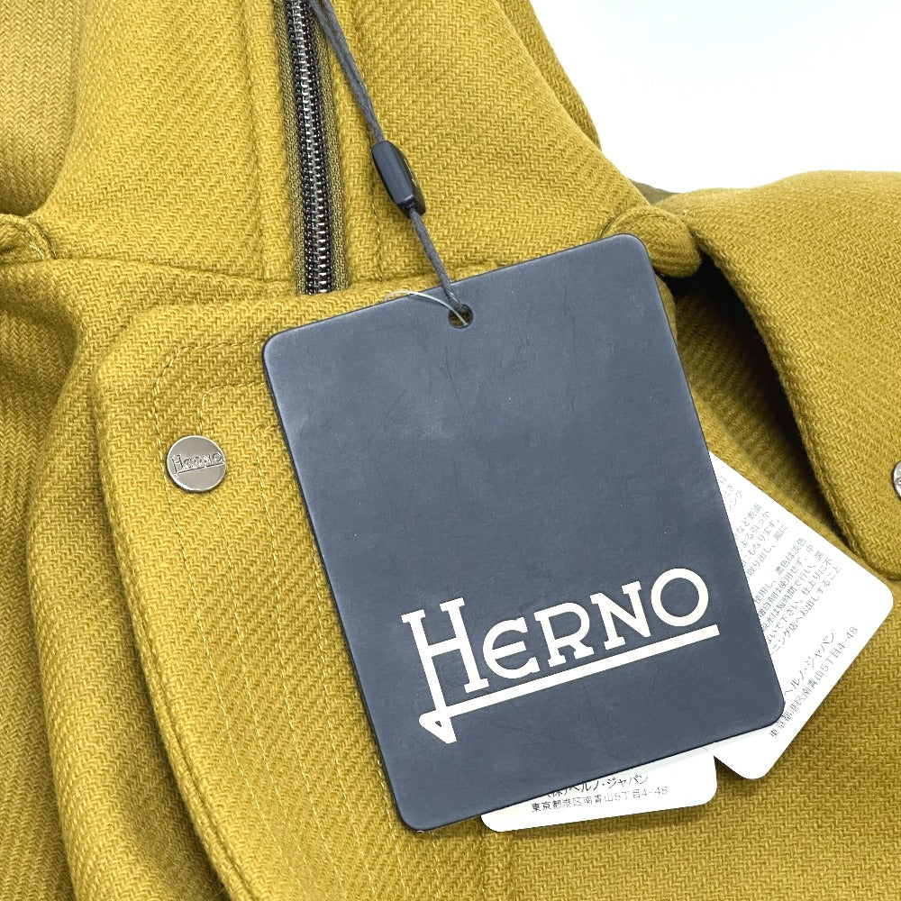 Herno PA000109U パッカブル アパレル ジップアップ ロングコート アウター ロングコート ウール メンズ ブラウン