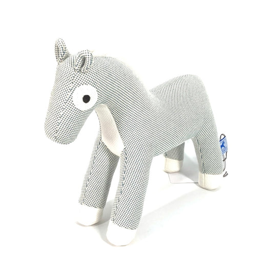 HERMES Cheval Cheval Honore Épope Horse Doll, Interior Object, Plush Toy, Cotton, Kids, Blue