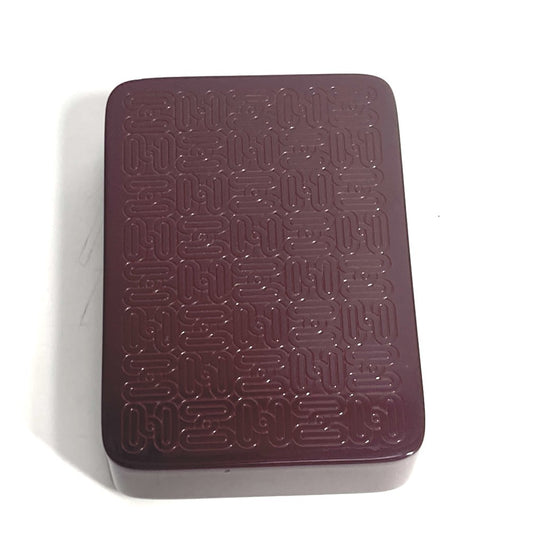 Hermes Logo Perhiasan Kotak Aksesori Kes Kemasukan Interior Kes Lacquer Unisex Brown