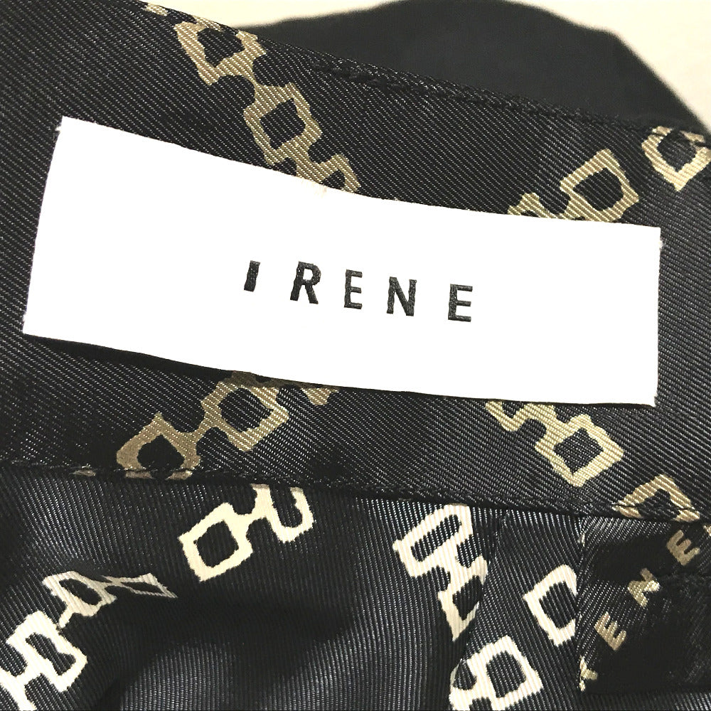 IRENE 20A85006 Double Wrap Apron Dress, Women's, Black