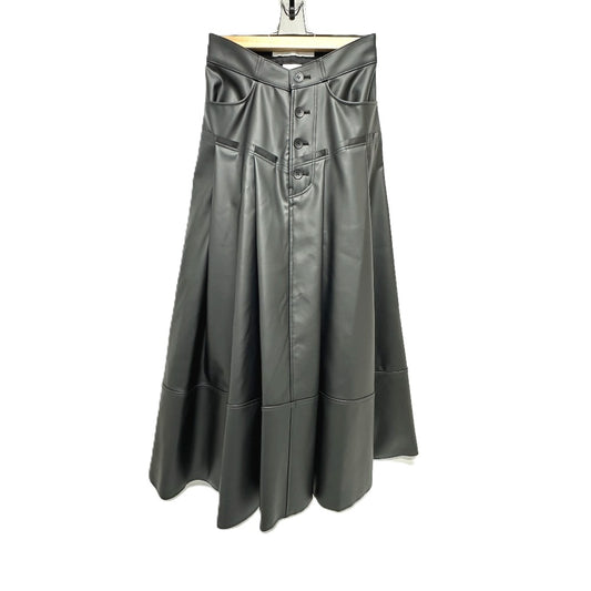 IRENE 25A87005 Pleated Apparel Long Skirt, Polyester, Women's, Black
