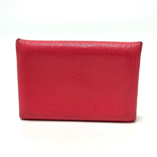 HERMES Calvi Business Card Holder/Pass Case, Bifold Card Case, Epson, Women's, Rose Azalee, Pink