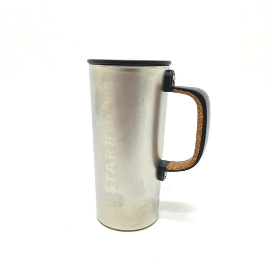 Starbucks Coffee Home Collection Stainless Steel Mug, Raw Finish, 355ml (12oz) Water Bottle/Tumbler with Handle, Unisex