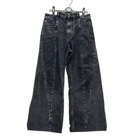 Maison Margiela cut out Wide-leg pants apparel Denim pants cotton Black Used