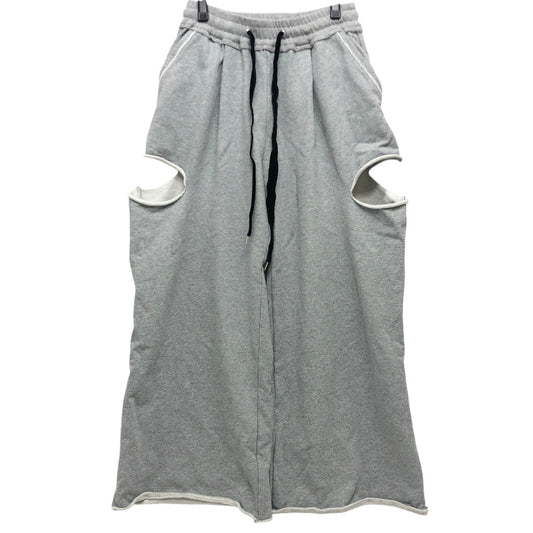 COEL 185107055 ダメージスウェットパンツ アパレル ボトムス ベルベットリボン ワイドパンツ パンツ コットン レディース グレー