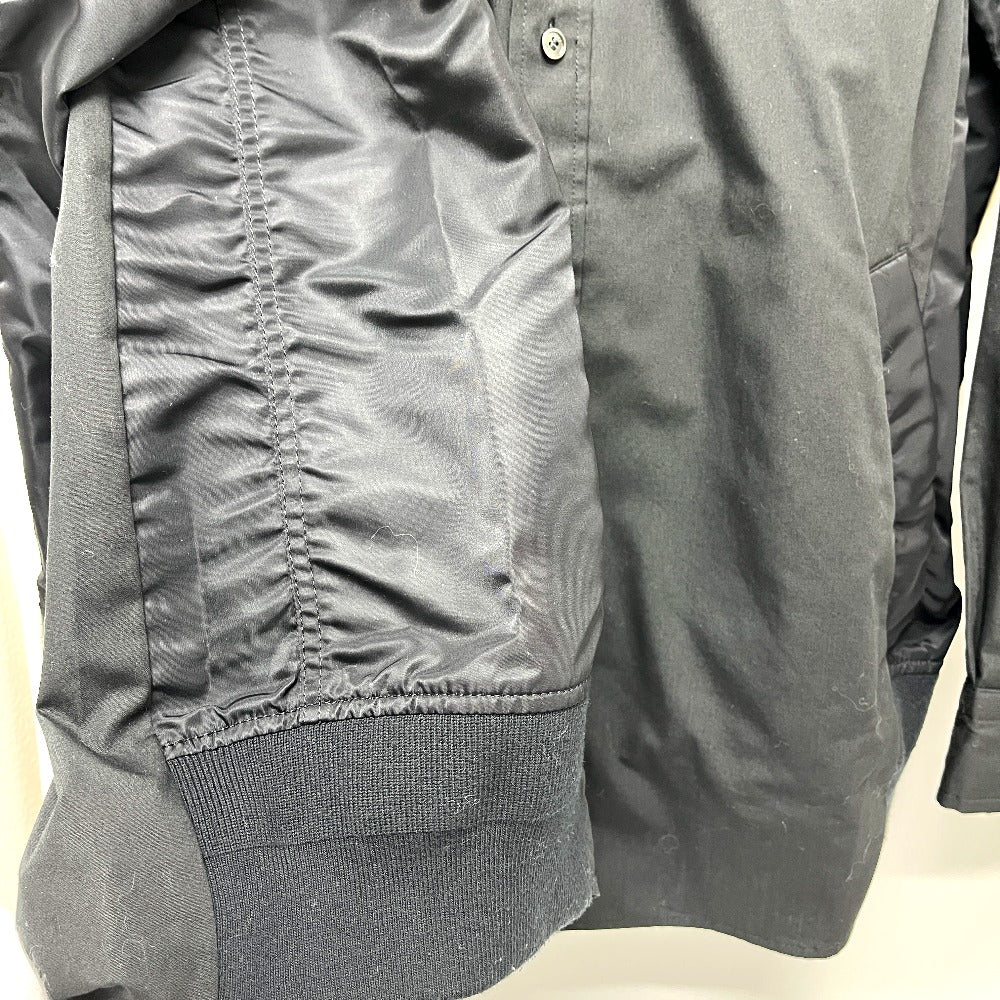 Sacai 24-03326M Spring/Summer 2024 COTTON OXFORD NYLON TWILL SHIRT Tops Shirts Long Sleeve Apparel Long sleeve shirt cotton Black Used