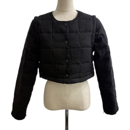 TAION EX-W042A-TWD-SET-T2 限定品 タイオンエクストラ ボレロダウンセット TYPE2 アパレル アウター ダウンジャケット ツイード レディース ブラック