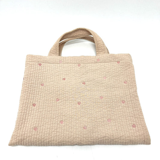 dot&dot Mothers bag Nubibag heart embroidered bag Tote Bag Canvas Beige/pink Used