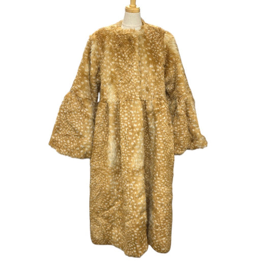 BIBIY. B41-CO019BEF bibiy. MIRIAM FUR COAT Bambi pattern Apparel Faux Fur Long coat polyester Brown Used