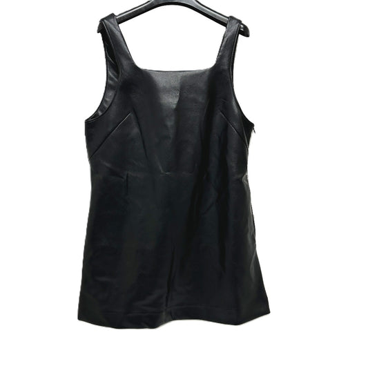 Boxy overalls, leather mini dress COEL Apparel Mini Dress FauxLeather Black Used
