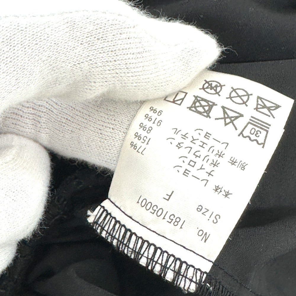 185105001 COEL Classic hem frill sweatshirt Cool neck, color-blocked, gathered apparel Tops and others Rayon Black Used