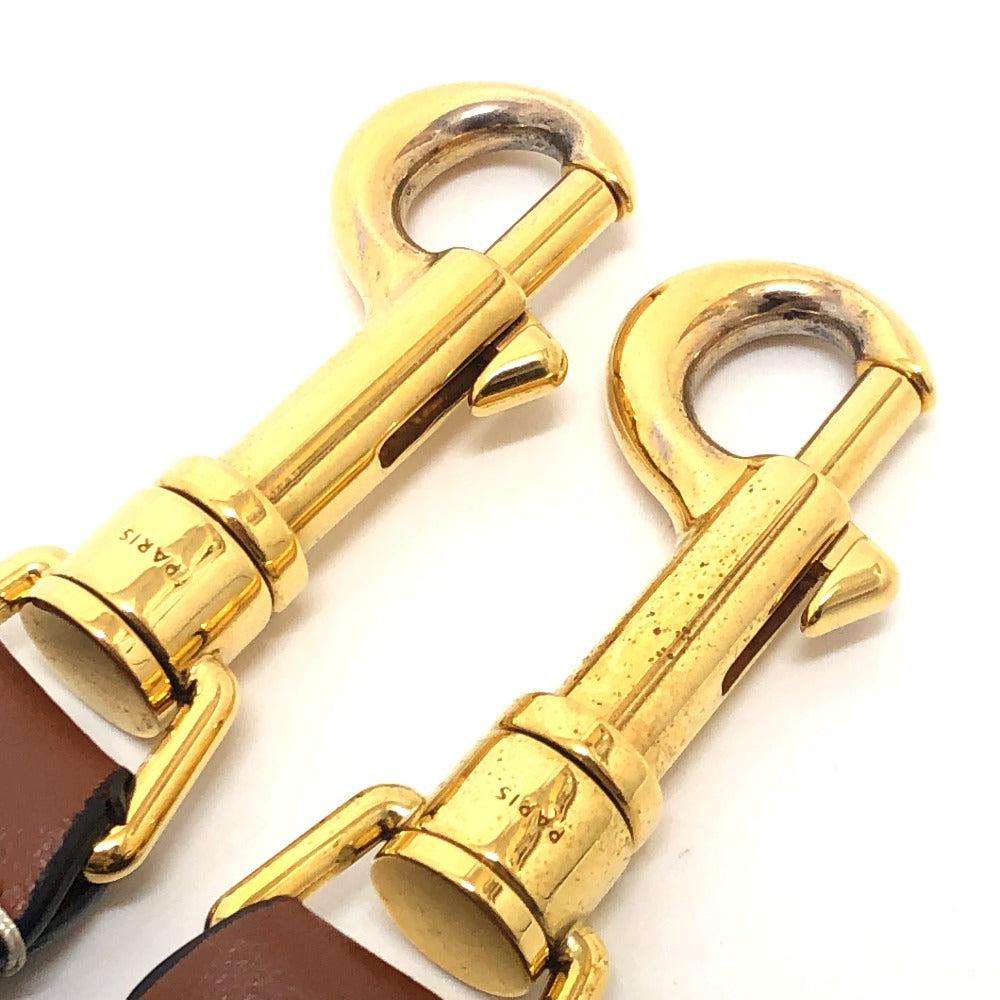 CELINE 49S022 ロゴ ジャガード ショート ショルダーストラップ キャンバス/レザー レディース ベージュ