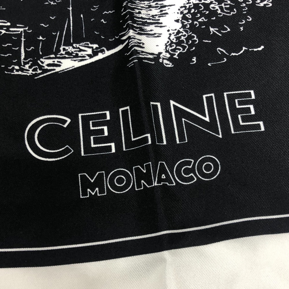 CELINE モナコ 2021 バンタナ スカーフ シルク スカーフ シルク レディース ブラック - brandshop-reference