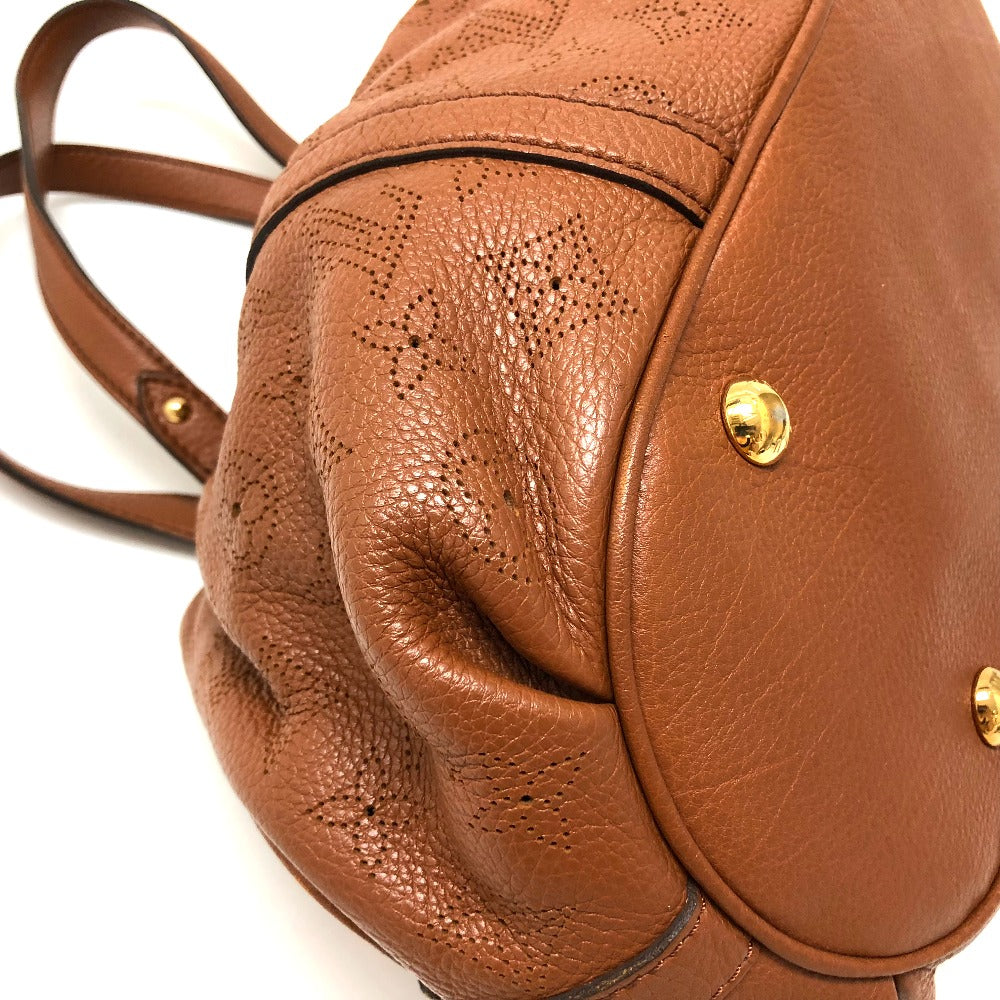LOUIS VUITTON M97052 Mahina Lunar PM Shoulder Bag in Monogram Mahina Leather, Women's, Cognac