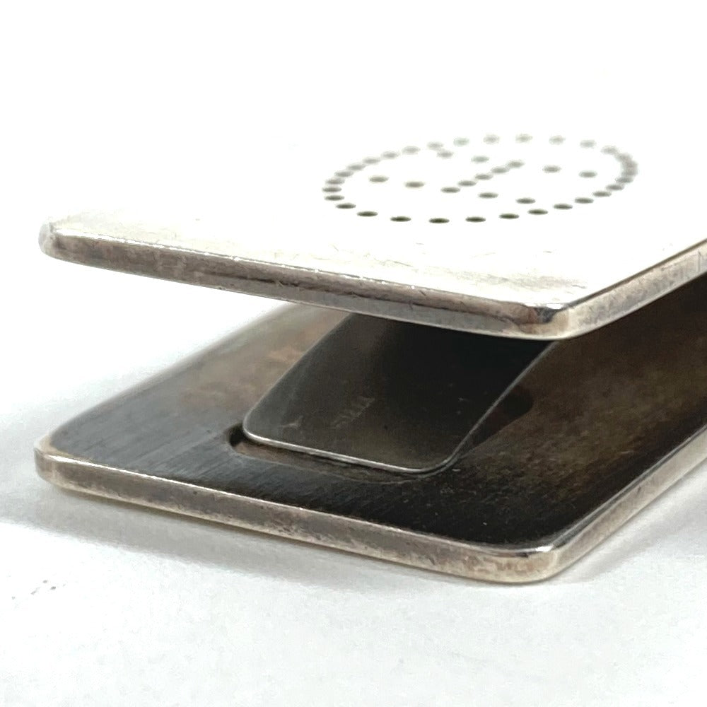 HERMES エブリン パンチング Hロゴ エクリプスリュバン 財布 マネークリップ SV925 ユニセックス シルバー